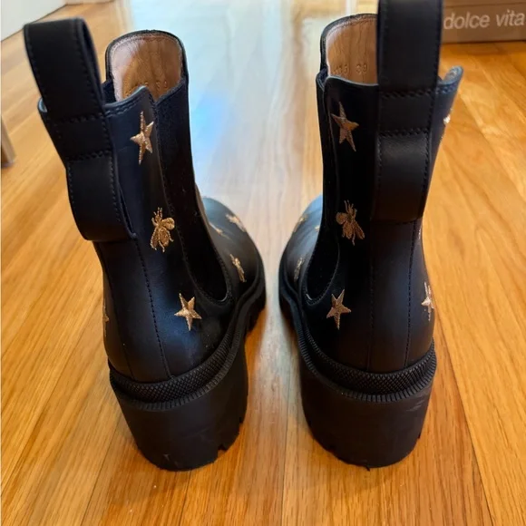 Embellished Gucci Combat Boots - Picture 5 of 7